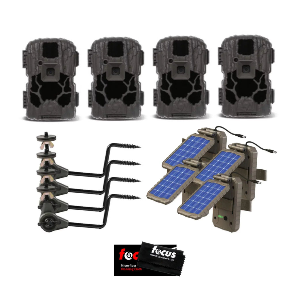 Stealth Cam Prevue  26MP Trail Camera Bundle with Solar Battery and Mount