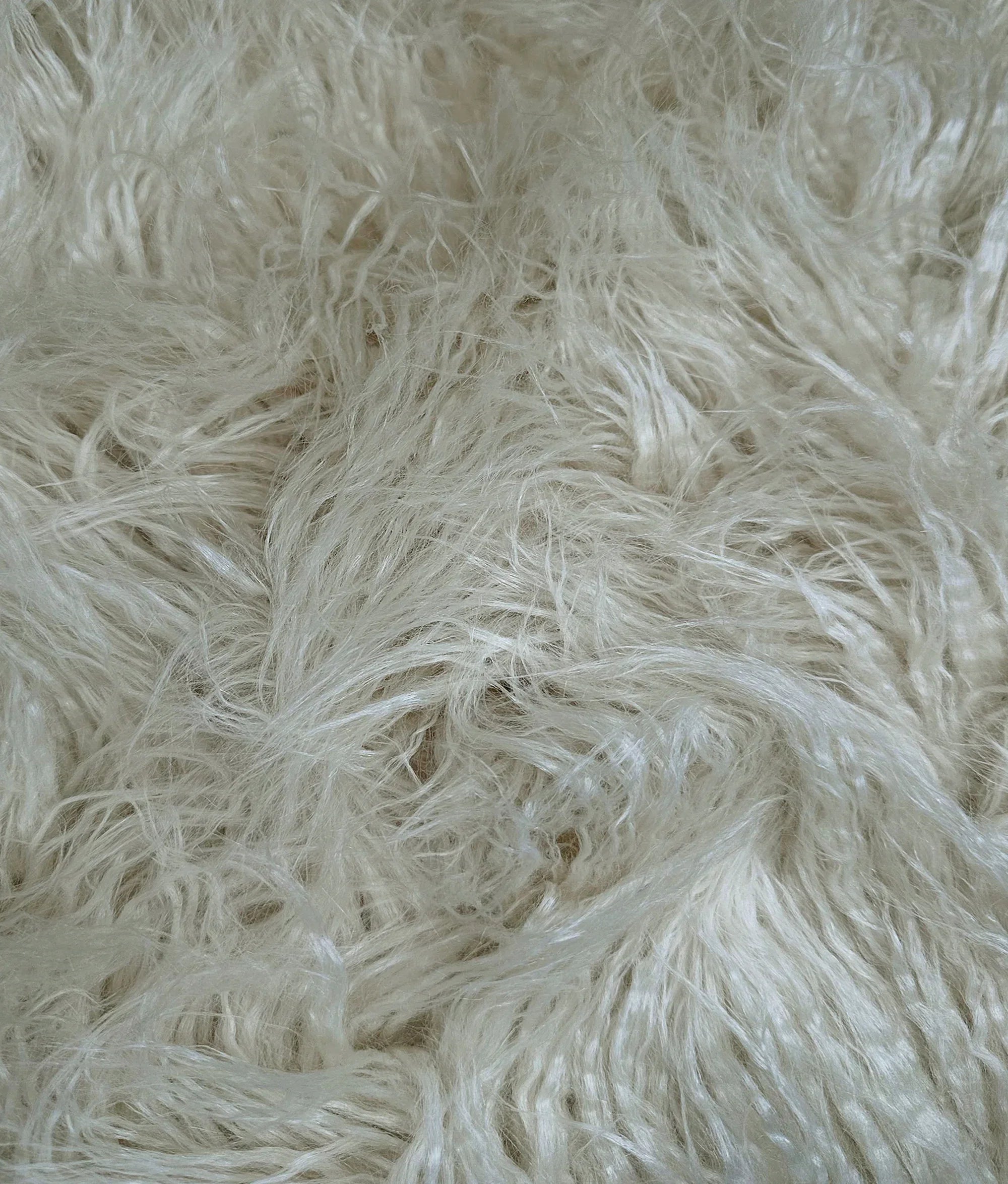 Faux Fake  Yak  3.5"  Pile Japanese Fire Retardant Yarn 2.3oz Per Yard / Craft, Sewing Cosplay 58" Wide Sold by Continuous Yard (Latte Cream)