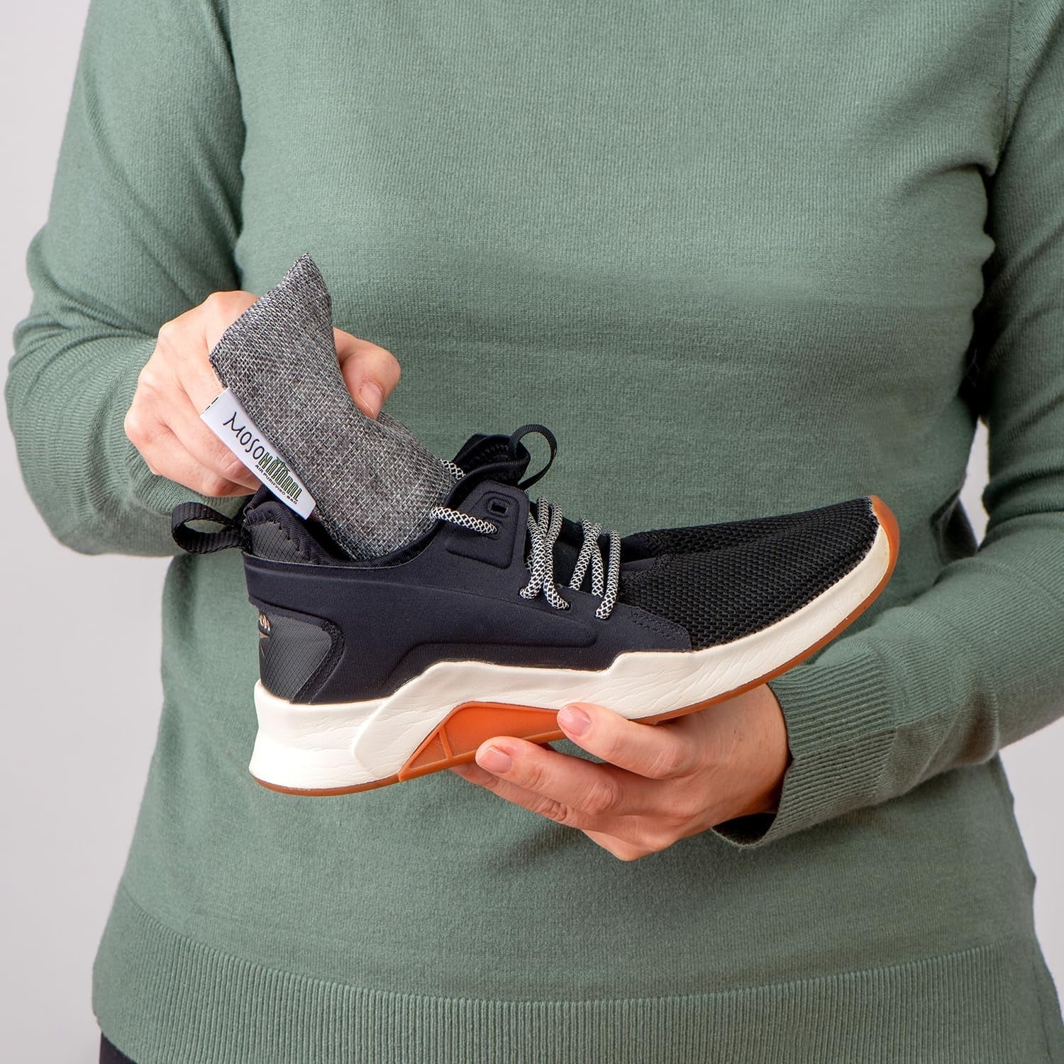 Moso Natural Mini Air Purifying Bags.  Scent Free Odor Eliminator for Shoes, Gym Bags and Sports Gear. Premium Moso Bamboo Charcoal Odor Absorber. (Two Packs of Two 75g Bags) 2 Year Lifespan!