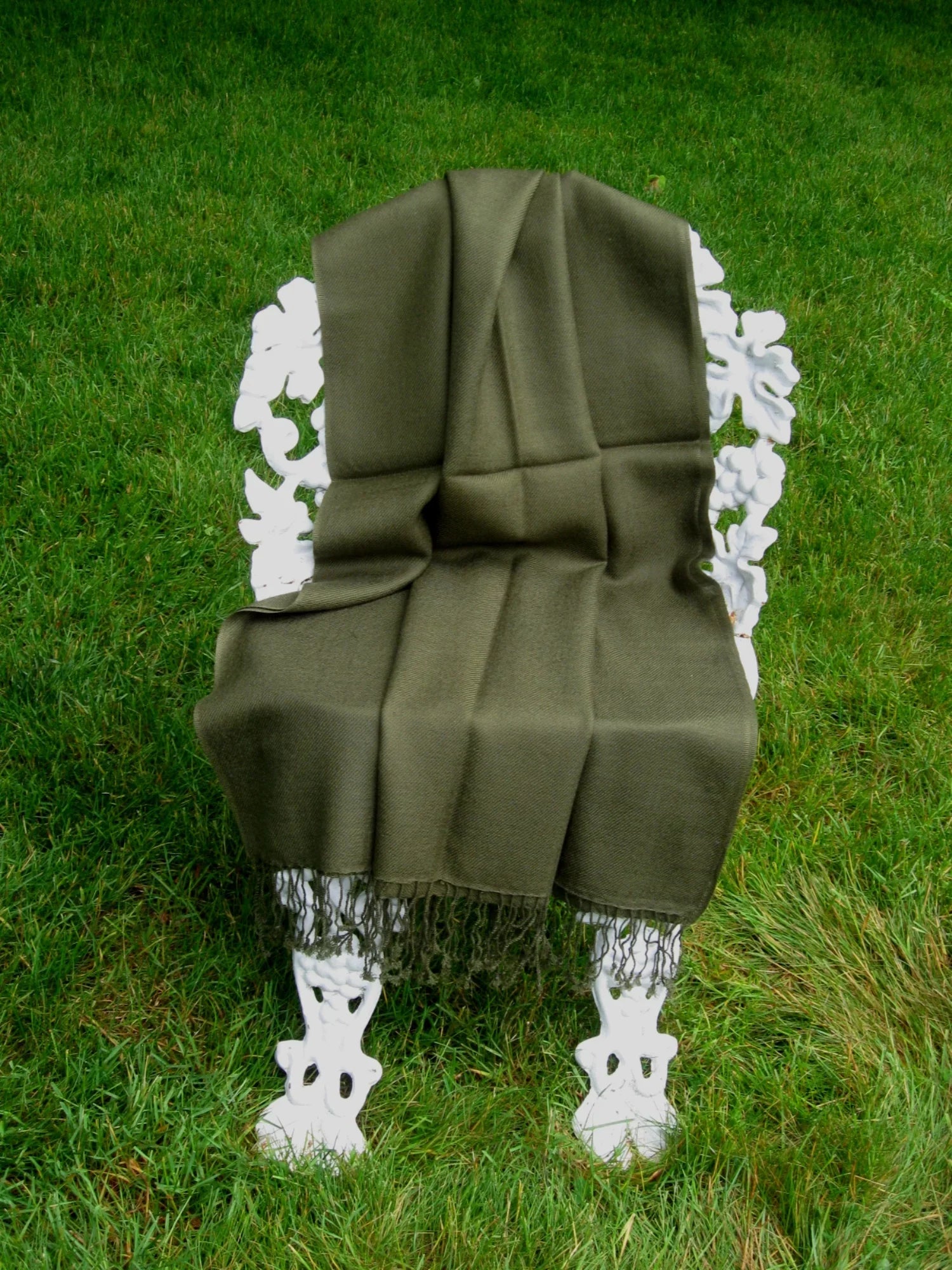 Shawl/Shawls/Scarf/Scarves/Wrap/Stole/Muffler/Cape/Ruana/Blanket/Throw/Pashmina Shawl/Cashmere Scarf/Wool/Silk (Military Regular Shawl)