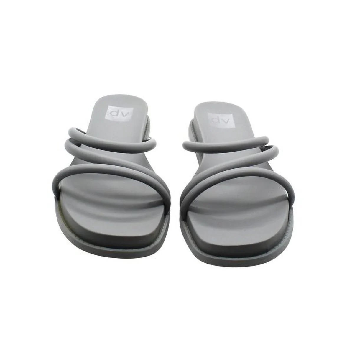 By Dolce Vita Womens Faux Leather Slides Strappy Sandals