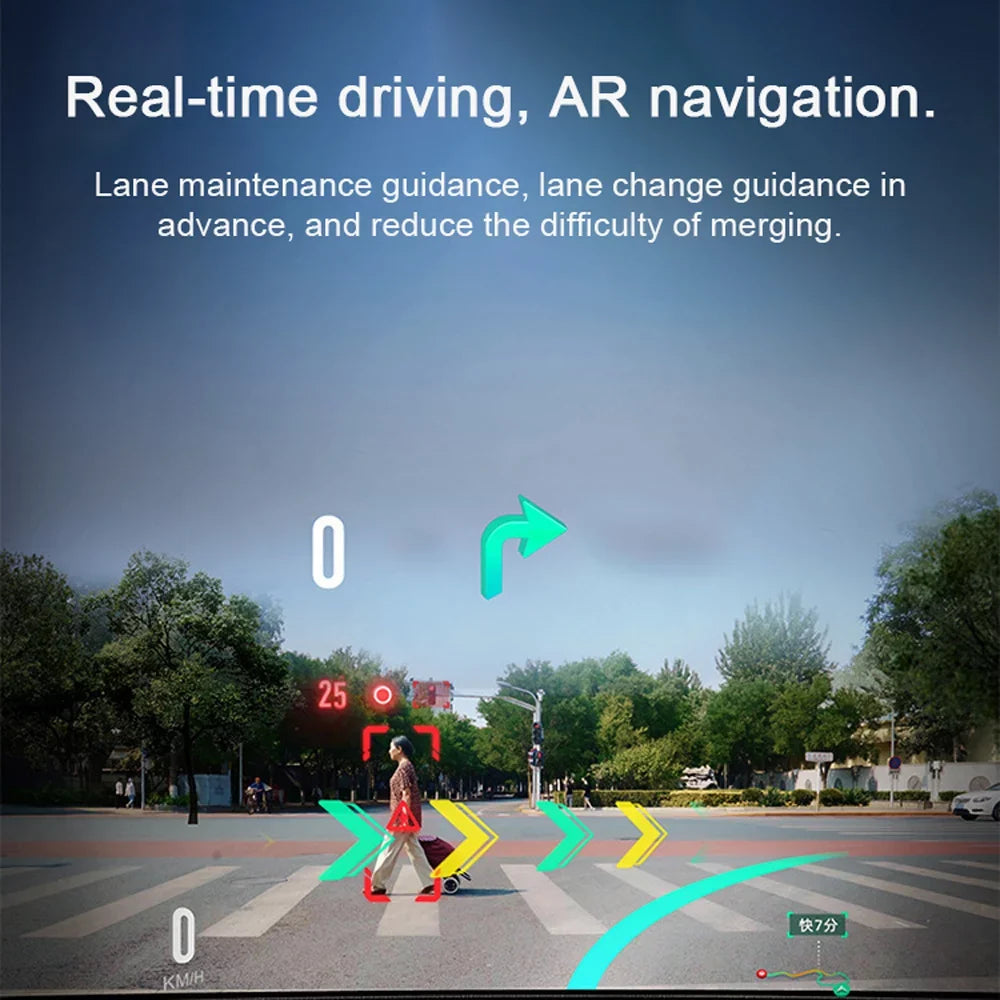ametoys Multi-language Dual Lens Car Video Recorder Auto Dash Cam Car Recorder Night Viewing 10.26in  170 Degree Wide Angle Car Global Positioning System Navigation