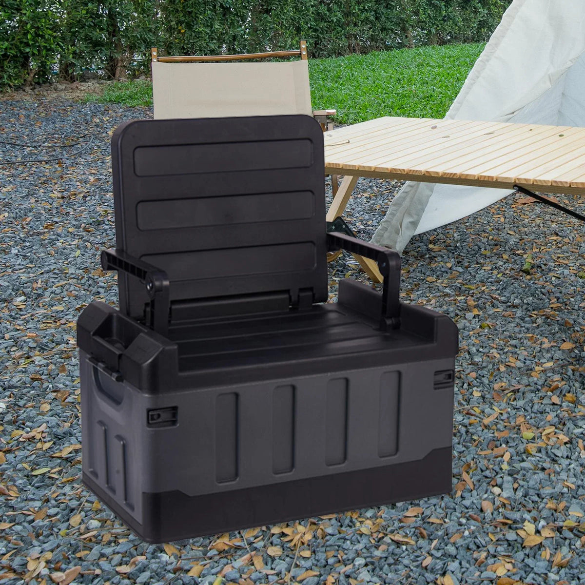 Car Trunk Organizer Portable Car Boot Storage Organiser for Cars  Cooking Black