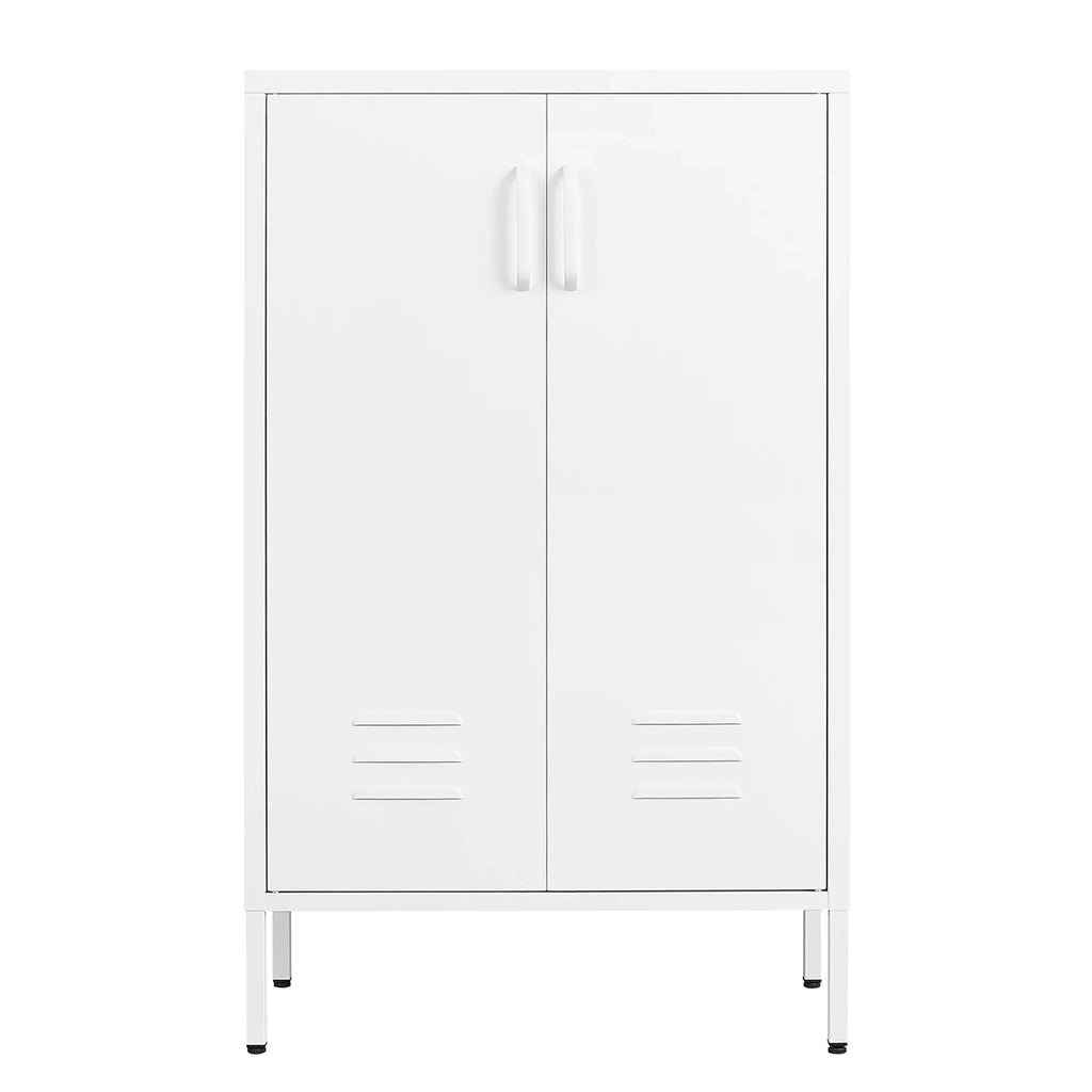 Steel Storage Cabinets, 2 door miscellaneous storage cabinet, garage tool storage cabinet, White