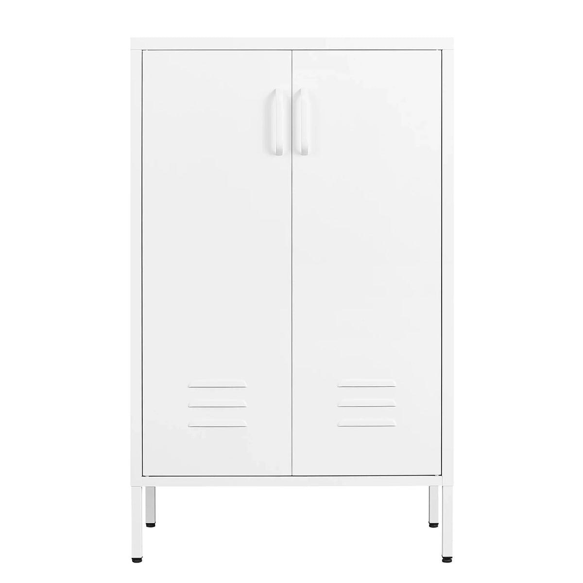 Steel Storage Cabinets, 2 door miscellaneous storage cabinet, garage tool storage cabinet, White