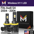 Mega Racer Audi  Wireless      Headlight Bulbs 6500K Cool White 12V 50W 12000LM Audi  2004 2005 2006 38812 High Beam/ Fog Light Automotive Replacement