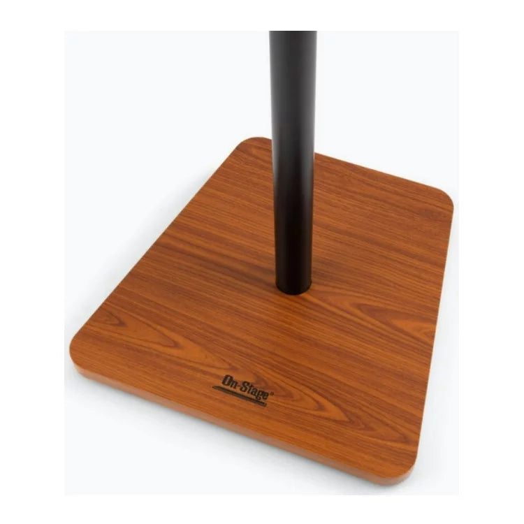 On Stage  Wood Studio Height Adjustable Non-Slip Monitor Stands (2-Pack, Rosewood)