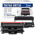 Toner Cartridge and  Drum Unit Set Compatible for Brother - - - - Printer (2x -760 Toner, 1x -730 Drum Unit )