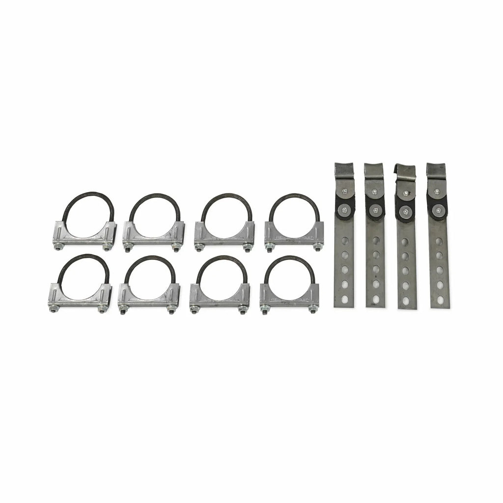 62-74 Mopar  Body Car 2.5" Dual Exhaust Kit 2 Chamber Rear Exit  Tip