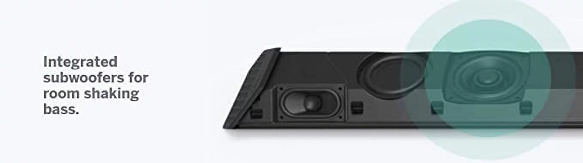 Open Box  36” 2.1 Channel Soundbar Dual Subwoofers No Remote -- -
