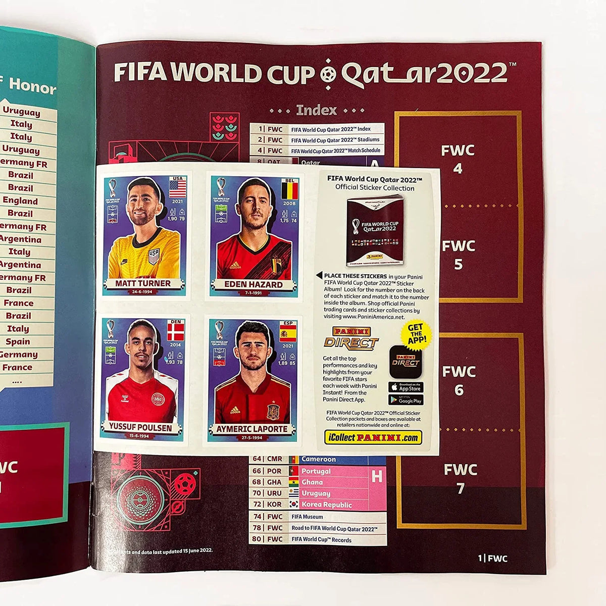 2022 Panini  World Cup Stickers - Mega Starter Pack (Album + 50 Stickers Total) ( Version) 8 Sticker Packs + 10 Stickers Inside The Album