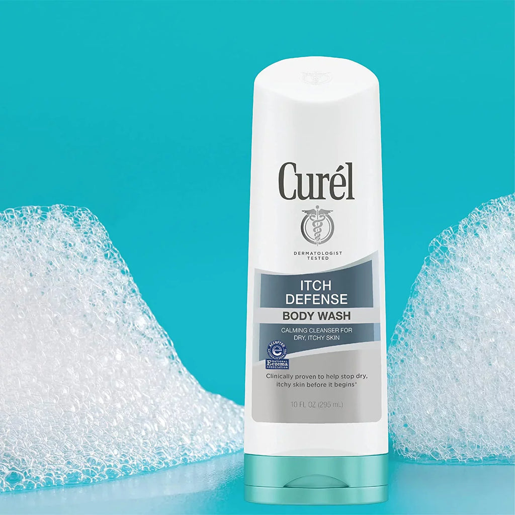 Curel Itch Defense Body Wash, For Dry Skin, 10 oz, 3 Pack