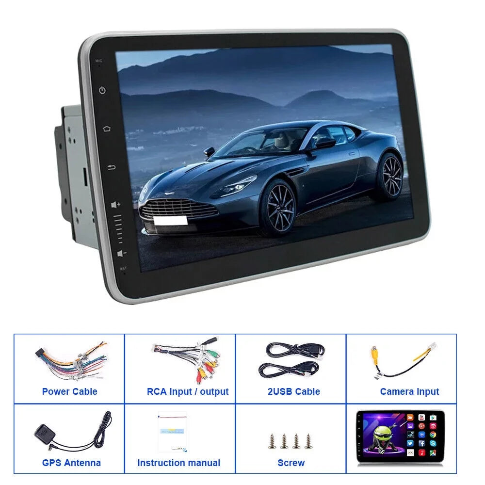 Jahy2Tech 10 Inch On-Board Android 9.1  Wifi Dual Din Touch Screen Player Navigation