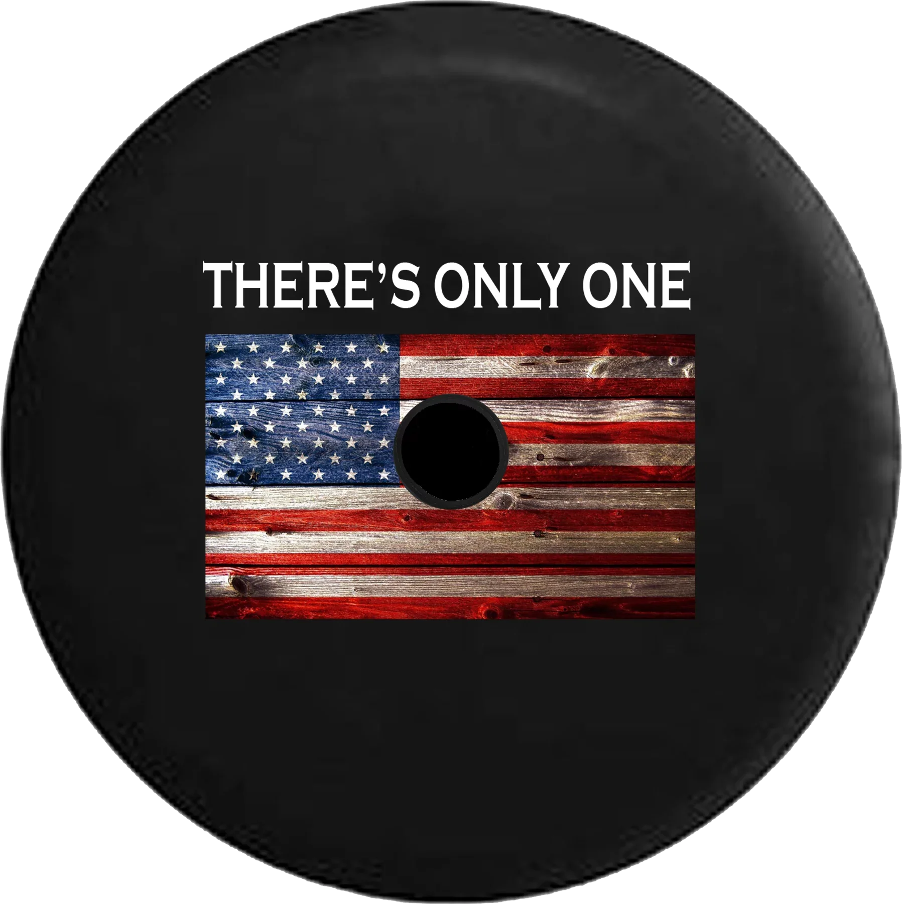 2018 2019 Wrangler  Backup Camera There is Only One American Vintage Rustic  Flag Spare Tire Cover for Jeep  33 Inch