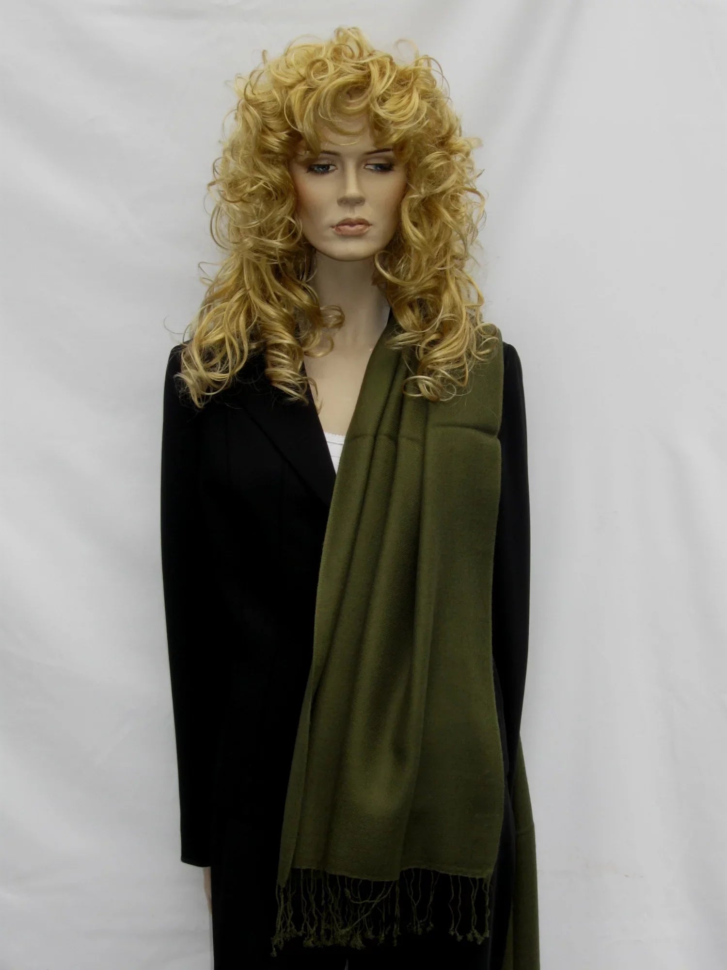 Shawl/Shawls/Scarf/Scarves/Wrap/Stole/Muffler/Cape/Ruana/Blanket/Throw/Pashmina Shawl/Cashmere Scarf/Wool/Silk (Military Regular Shawl)