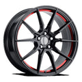 Creations Aluminum Rim  20X9in Gloss Black Red Machined Finish, 193RS-296530