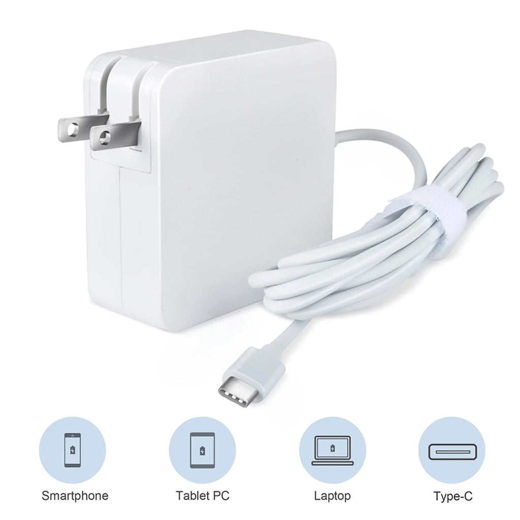 Compatible White 65W Type-  Adapter Charger Replacement for Lenovo 300e Chromebook 2nd Gen  Type 81QC