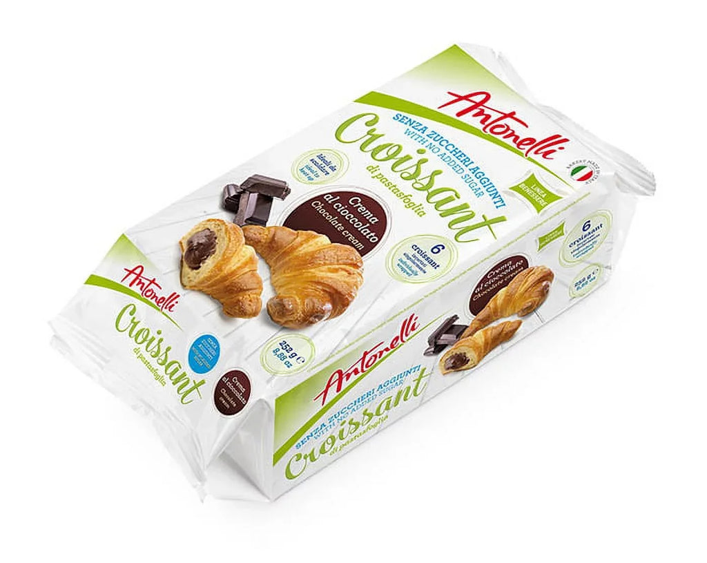 No Added Sugar Chocolate Croissant -  Croissant No Added Sugar Chocolate Cream 300g/each- 4 Pack of 6 in each