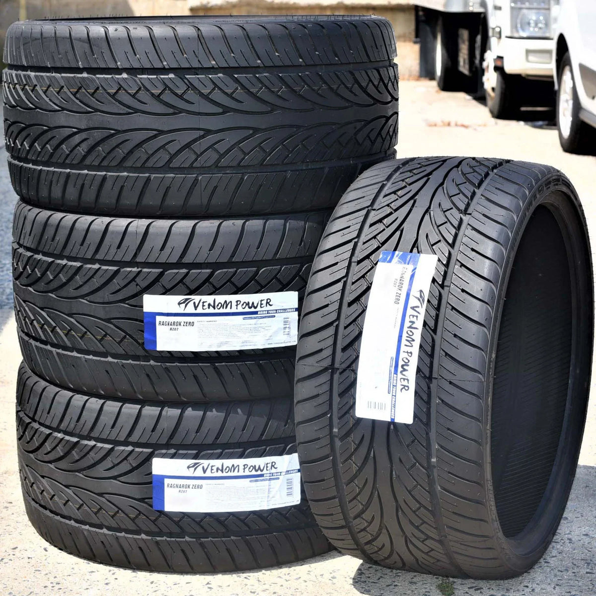 Pair of 2 () Venom Power Ragnarok Zero 255/30R20  92W  / Performance Tire Fits: 2016-23 Audi  Quattro Base