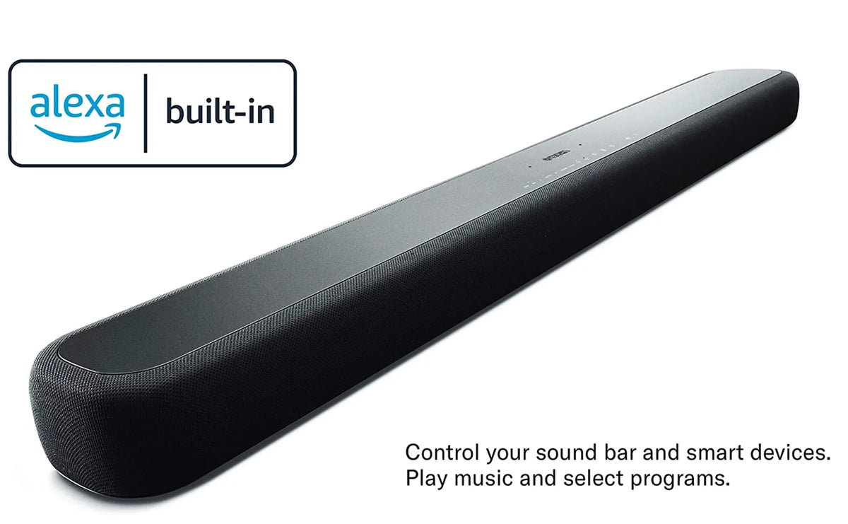 Open Box Yamaha Sound Bar with Wireless Subwoofer Bluetooth -2090 Black