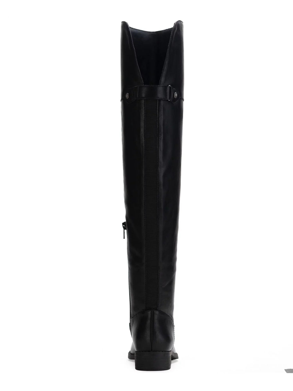 Womens Black Cushioned Gore Zipper Accent Slip Resistant Allicce Round Toe Dress Boots Shoes 8.5