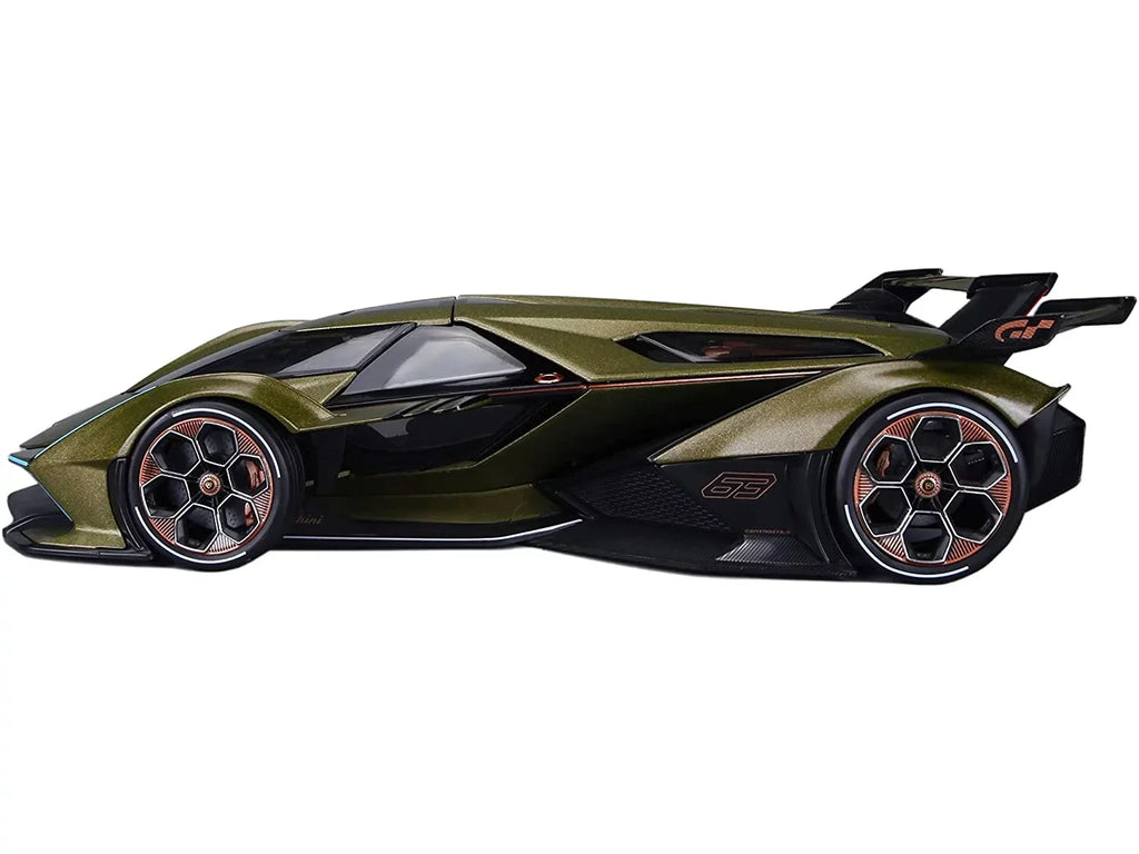 Lamborghini  Vision Gran Turismo Matt Green Metallic 1/18 Diecast Model Car by Maisto