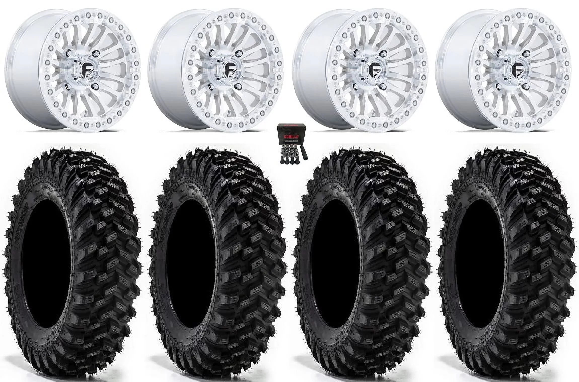 Fuel Rincon Bdlk 15" Wheels Mh 32" Warrior  Tires Sportsman  Ranger