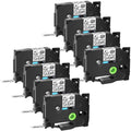 8 Pack Compatible for Brother TZe- - -121 TZe-121 Tape 9mm 0.35'' Laminated Black on Clear Extra Strength Label Tapes use in -Touch -   Label Maker 26.2ft 8m