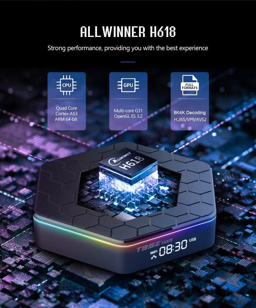 JahyShow Upgraded  Plus  Box - Smart Android 12.0, 6K  Stream Player, 4+128G