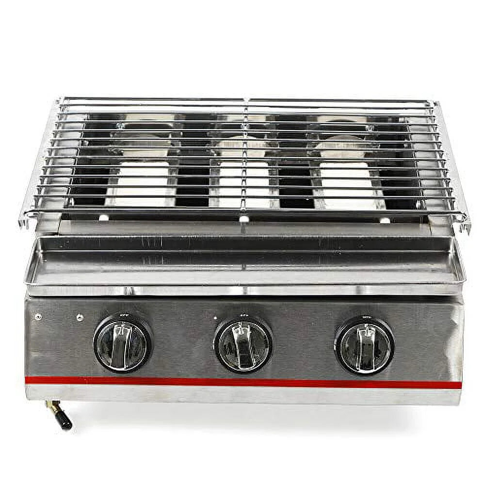 Propane Infrared Steak Grill - Efficient Heating Outdoor Portable Gas Grill with Vertical Cooking,Stainless Steel Single Burner Propane Gas Grill,Perfect for Steak,Ribeyes,Picnic,