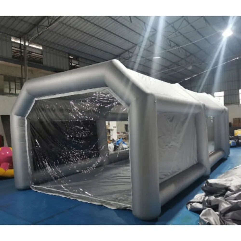 Portable Spray Booth Inflatable Tent Car Paint Cabin Air Filter 28x15x10FT