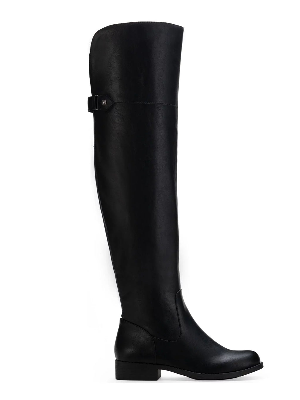 Womens Black Cushioned Gore Zipper Accent Slip Resistant Allicce Round Toe Dress Boots Shoes 8.5