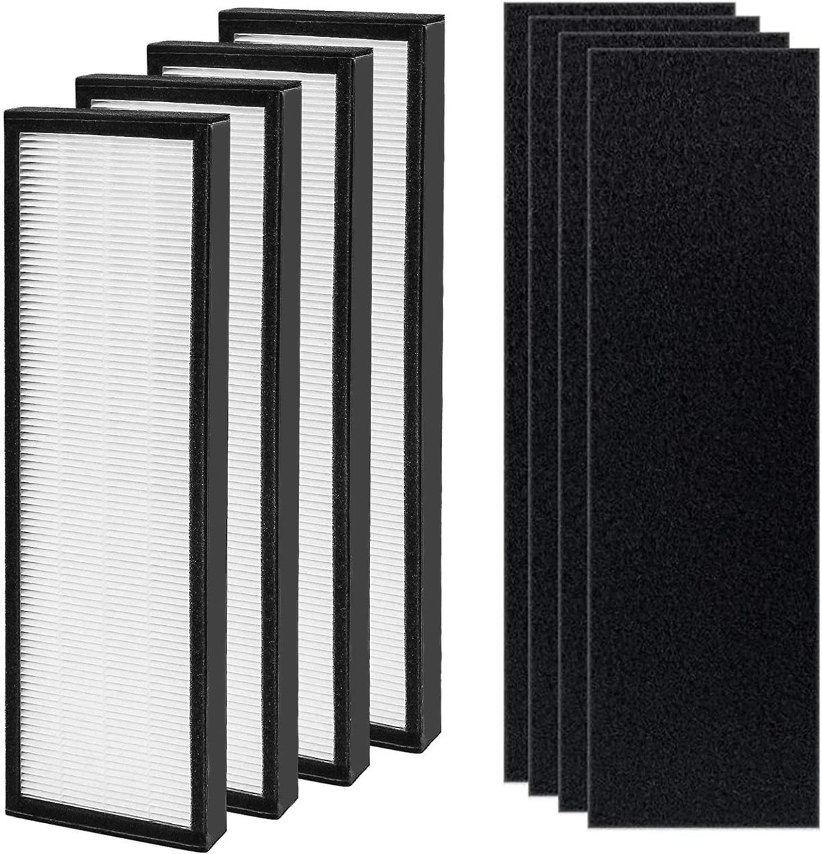 Goodsby 4 Pack Replacement  Filters  & Carbon Pre Filters for GermGuardian Air Purifier       / PureGuardian  BlackDecker