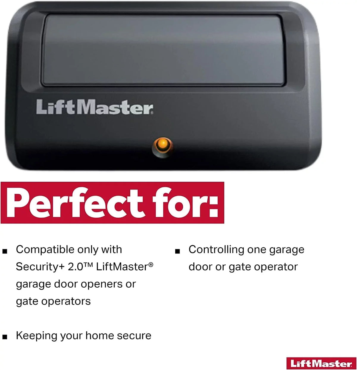 891LM Liftmaster 1 Button Transmitter Garage Security+ 2.0 Myq