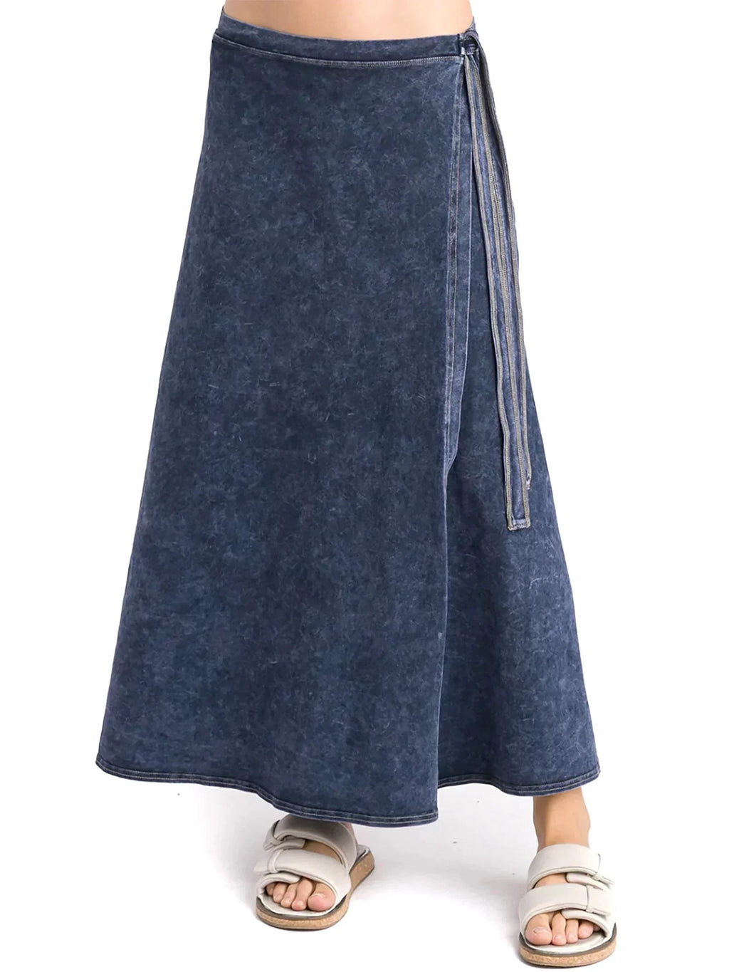Hard Tail Long Wrap Skirt (-964)