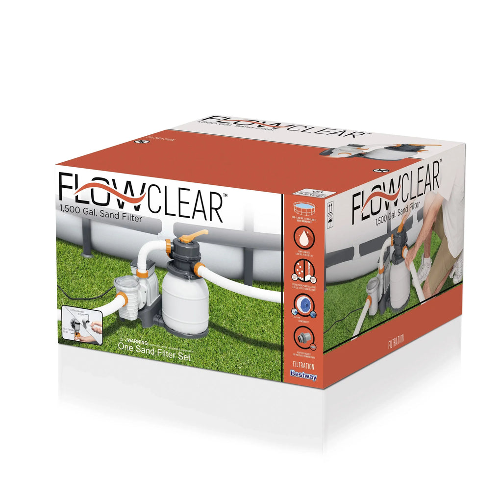 Flowclear 1500 Gallon Sand Filter Above-Ground Pool Pump