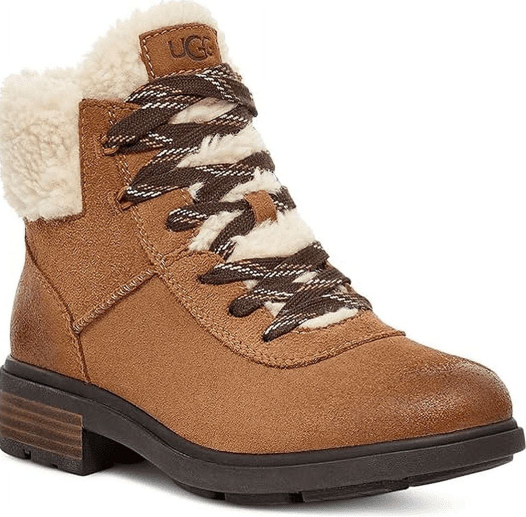 Women's Harrison Cozy Lace-Up Waterproof Fashion Boot - Chestnut - Size 6