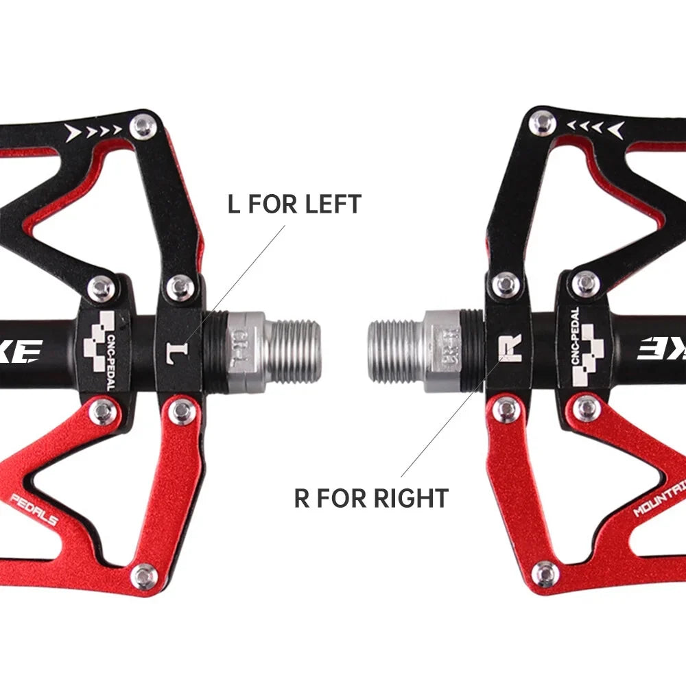 Aeike Mountain Bike Pedals Lightweight Aluminum Bicycle Pedals  Road Bike Cycling Pedals Platform