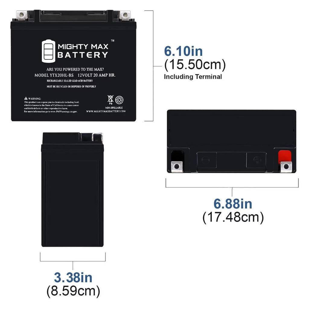 '- 12V 20AH  Replacement Battery Compatible with  (Sea-Doo) 1500 ,  16-22