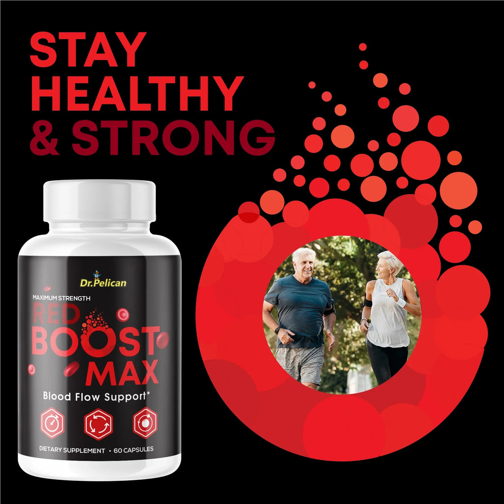 Red Boost Max- Blood Support - 60 Capsules- Dr. Pelican