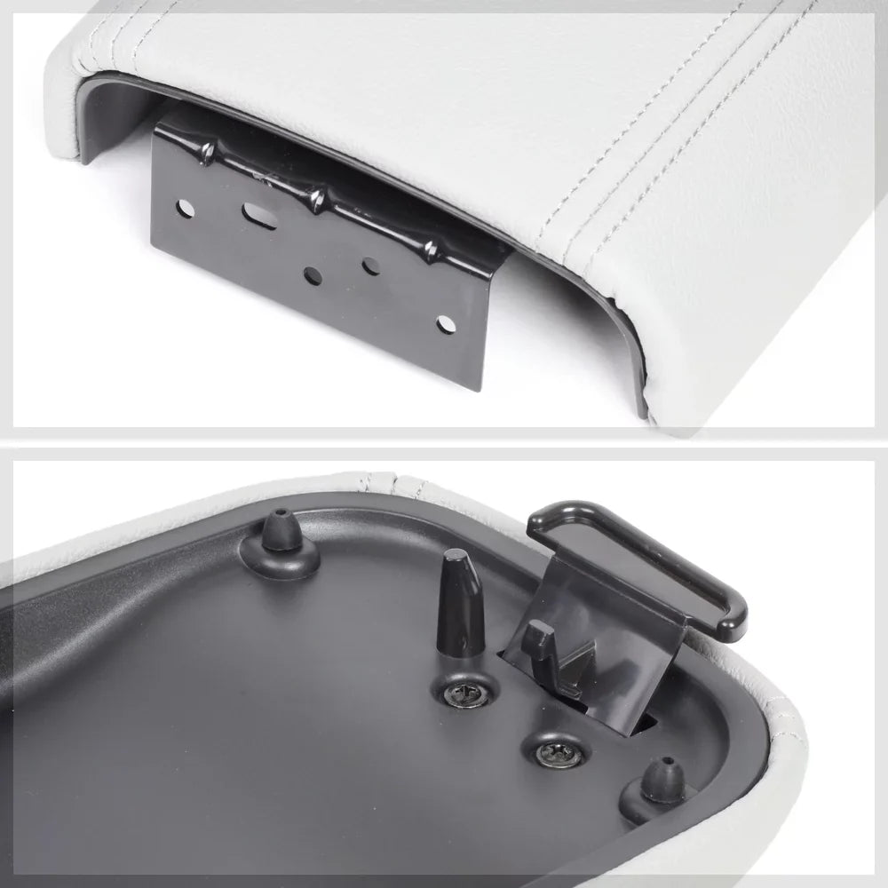 Center Console Arm Rest Lid Grey Leather  Style for 02-09 Trailblazer/Bravada Fits select: 2002-2009  , 2002-2009
