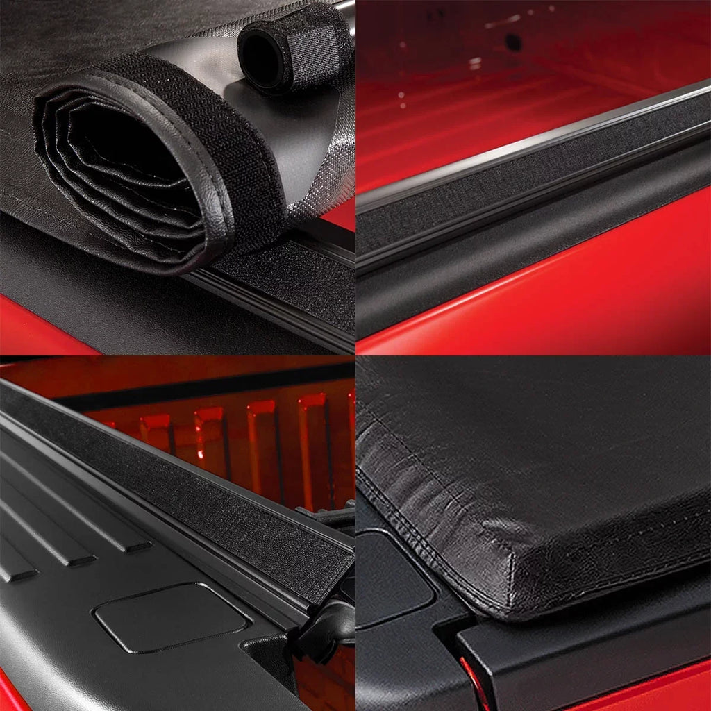 Auto Drive Soft Roll up Truck Bed Tonneau Cover Fits 04-12 Chevy Colorado /  Canyon 6Ft Bed