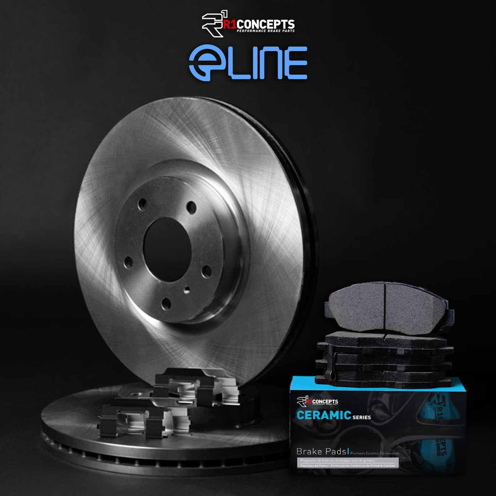 Concepts Front Brakes and Rotors Kit |Front Brake Pads| Brake Rotors and Pads| Ceramic Brake Pads and Rotors |Hardware Kit -67107