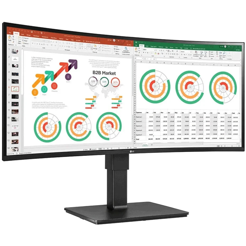 Ultrawide 34BN77C- 34"  Curved Screen Gaming  Monitor - 21:9 - Textured Black, Glossy Black -  Compliant, Textured Black, Glossy Black