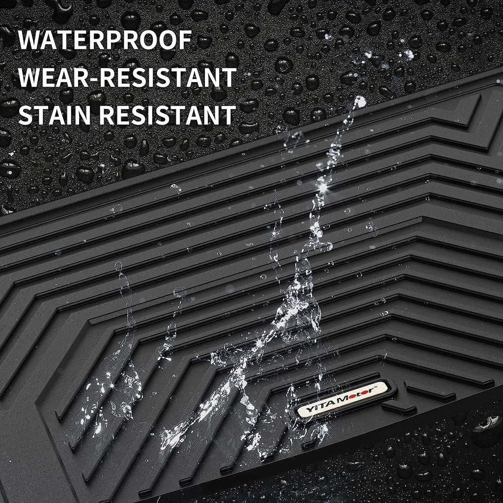 Ledkingdomus Floor Mats for 2020-2023 Tesla Model  Rear Trunk Mat All Weather Black