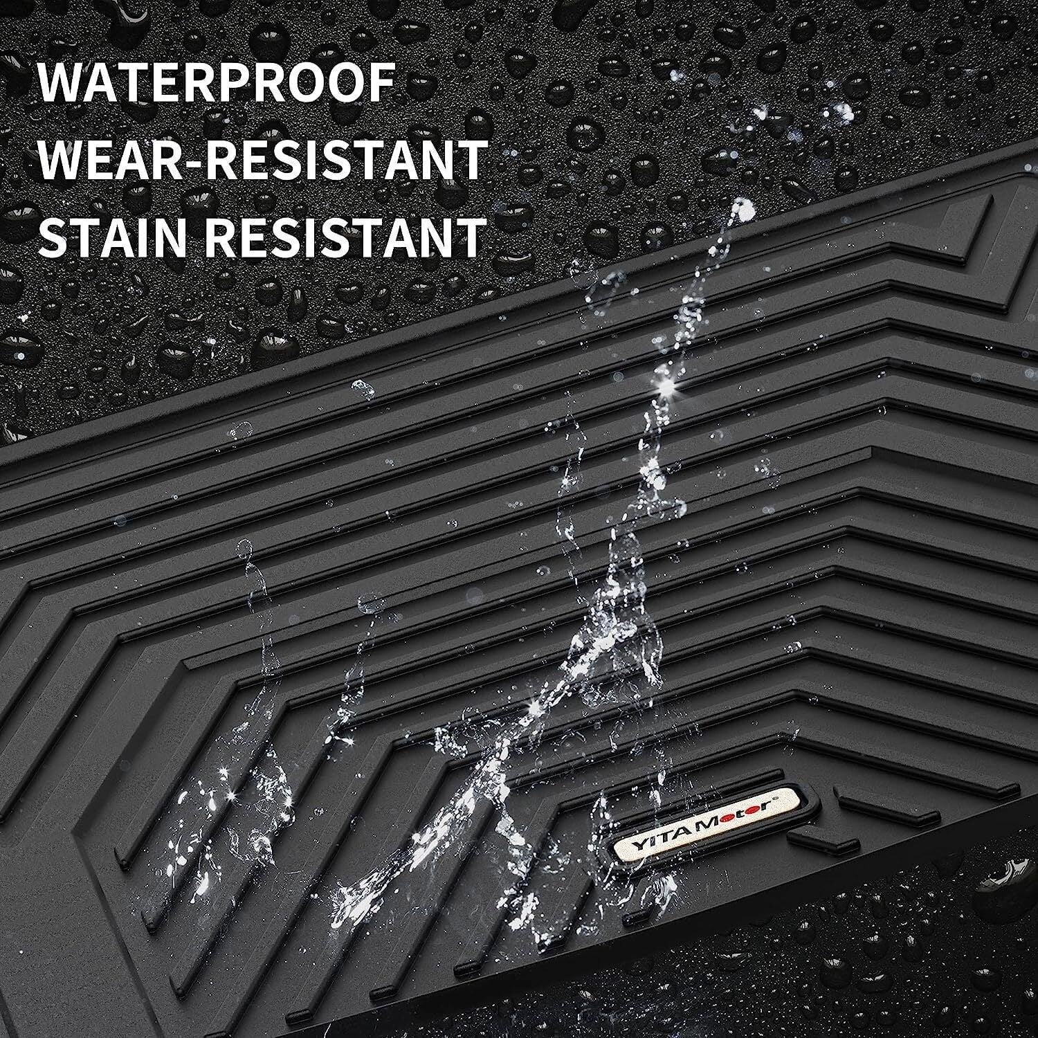 Ledkingdomus Floor Mats for 2020-2023 Tesla Model  Rear Trunk Mat All Weather Black