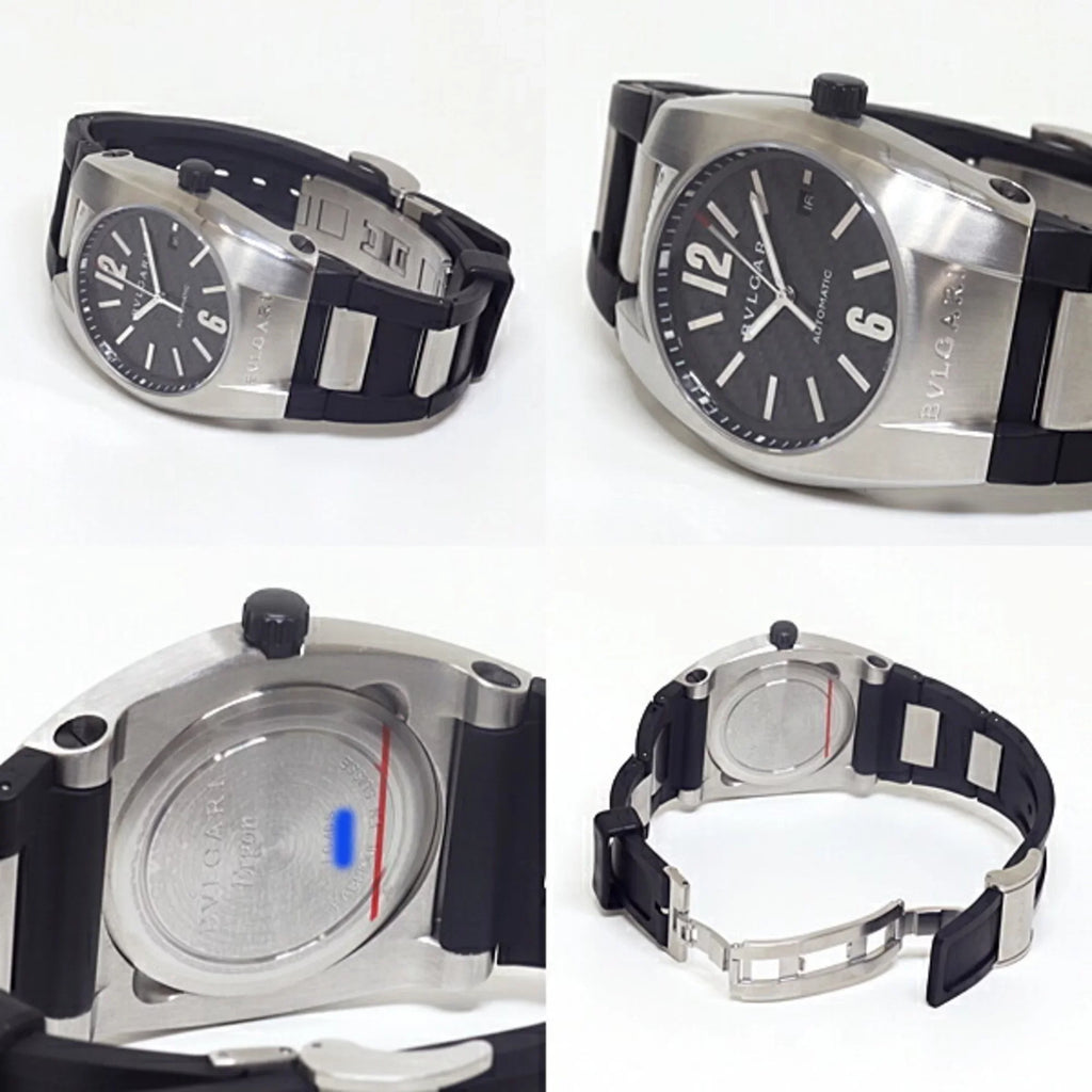 Pre-Owned  Bulgari men's watch Ergon  black (black) dial rubber belt self-winding (Good)