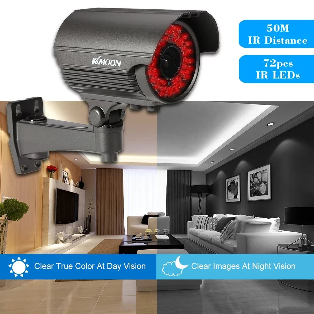 Andoer 1080P   Analog Camera, Manual Zoom Varifocal Lens, 1/3”  2.0MP,  , 72  , Night Vision, Weatherproof Indoor