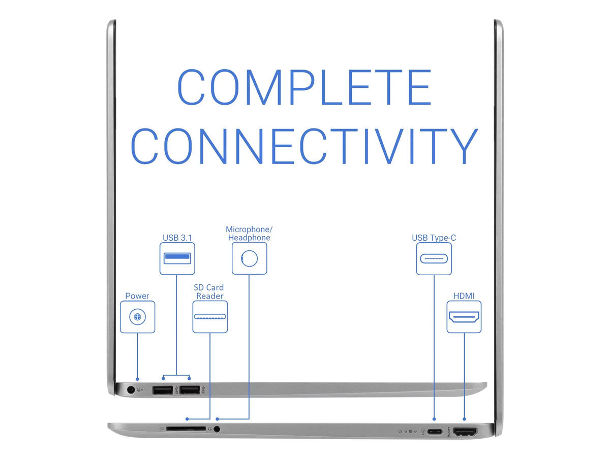 15 Laptop, 15.6"  Display, Intel Core i3-1125G4 3.70GHz, 16GB , 512GB , , Wi-Fi, Bluetooth, Windows 10 Home