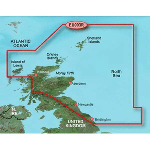 Garmin BlueChart g3  -  - Great Britain Northeast Coast - microSD/